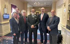 Industry and state leaders gather at the Maryland State Senate in Annapolis to support Senate Bill 25, strengthening cybersecurity access for Maryland businesses and nonprofits.
