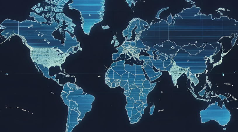ransomware-as-a-service dashboard with global attack activity.