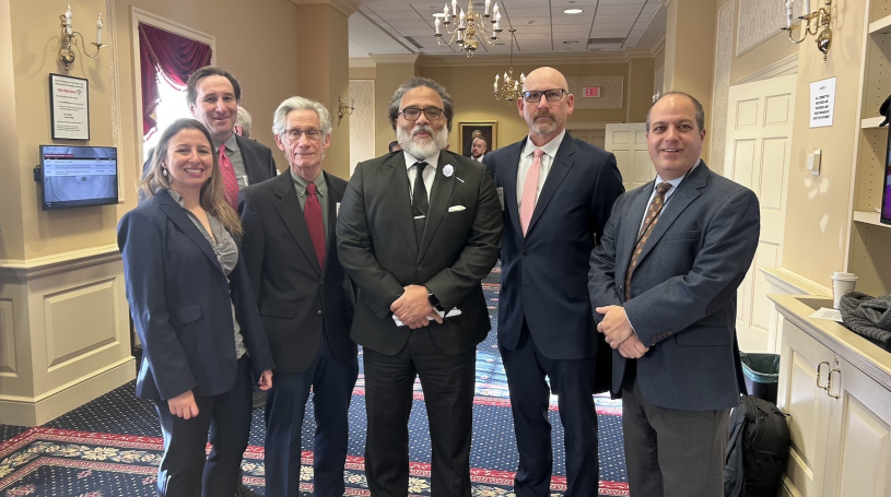 Industry and state leaders gather at the Maryland State Senate in Annapolis to support Senate Bill 25, strengthening cybersecurity access for Maryland businesses and nonprofits.