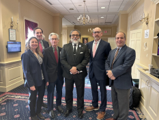 Industry and state leaders gather at the Maryland State Senate in Annapolis to support Senate Bill 25, strengthening cybersecurity access for Maryland businesses and nonprofits.