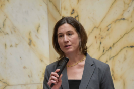 Senator Hester of Maryland testifies on Senate Floor.